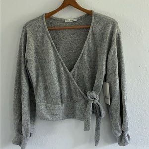 5/$30 Ultra Soft Wrap Crop Top